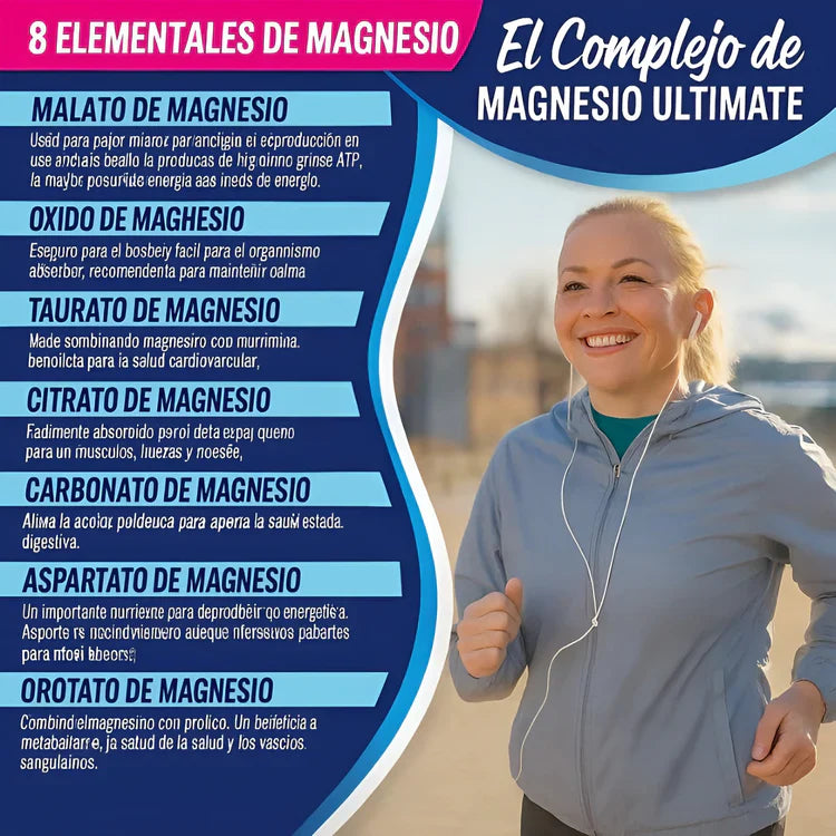 MAGNESIUM COMPLEX™- 8 EN 1 / 90 capsulas - Últimas Unidades 🔥