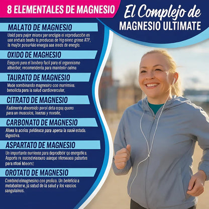 MAGNESIUM COMPLEX™- 8 EN 1 / 90 capsulas - Últimas Unidades 🔥